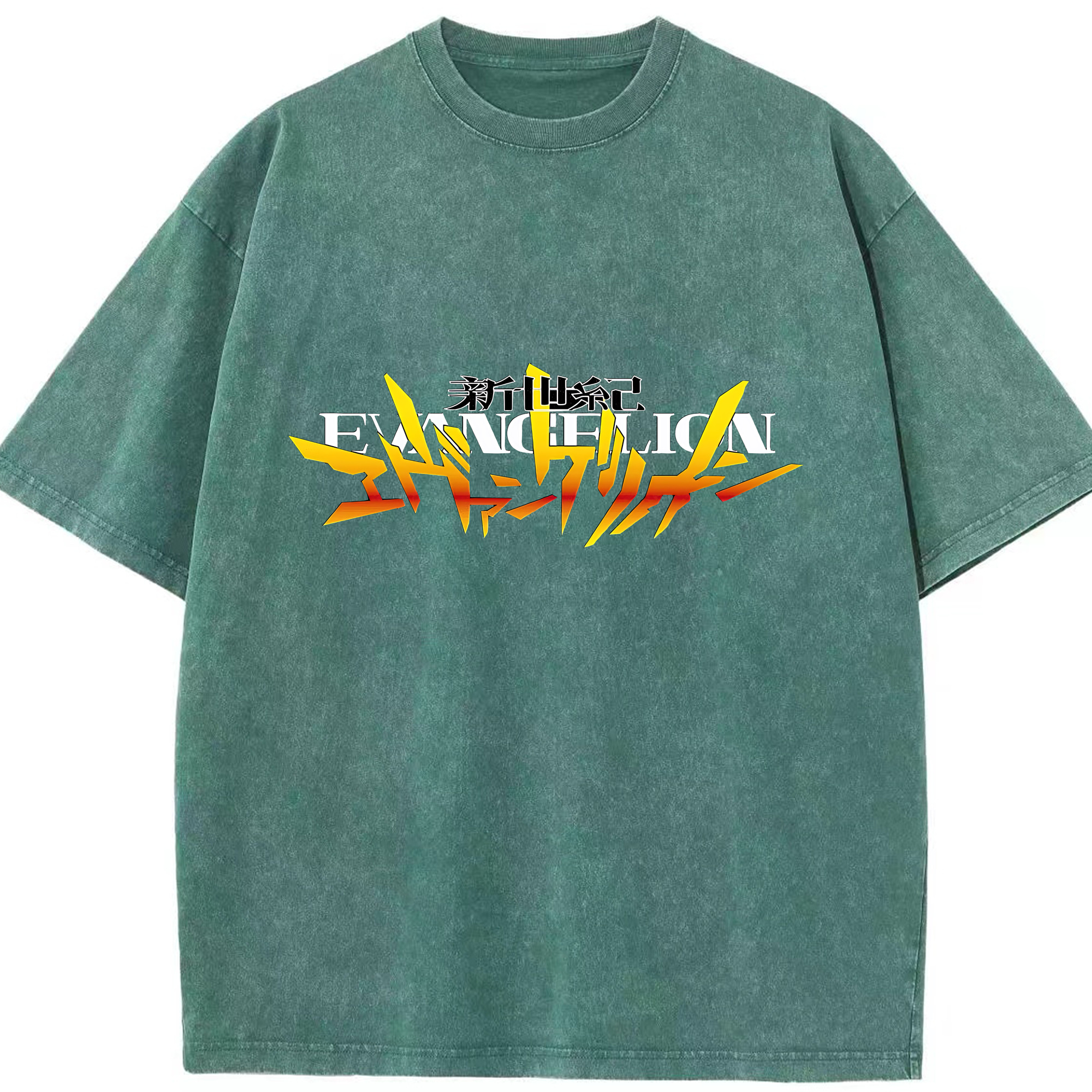 （画像用） EVA 新世紀エヴァンゲリオン 綿100% ヴィンテージ風 半袖Tシャツ（フロントプリント）